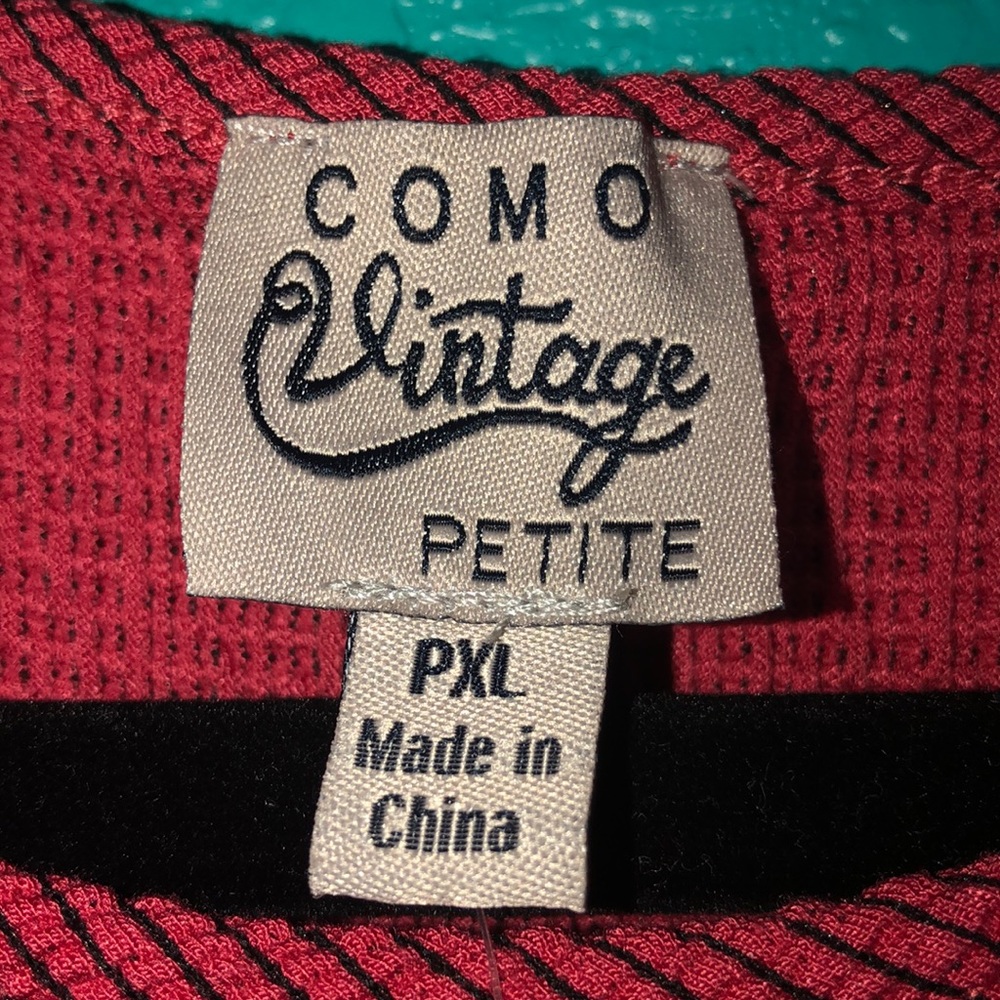 NWT Red Striped Short Sleeve Top - Picture 3 of 4